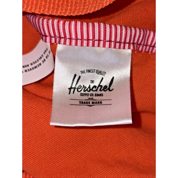 Herschel Orange Cotton Tote Bags Reuseable Grocery Farmers Market Knowshow - Picture 6 of 10